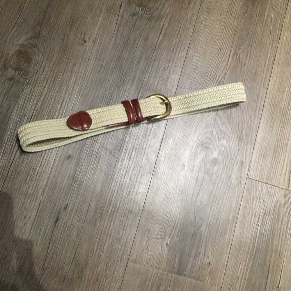 Cream colored belt